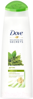 Шампунь для волос Dove Nourishing Secrets детокс с матча и рисовым молоком (380мл)