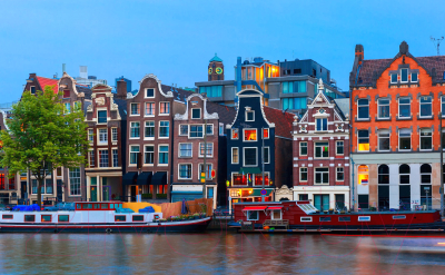 

Набор для творчества РЫЖИЙ КОТ, Раскраска на картоне. Вечерний Амстердам / Р-2554