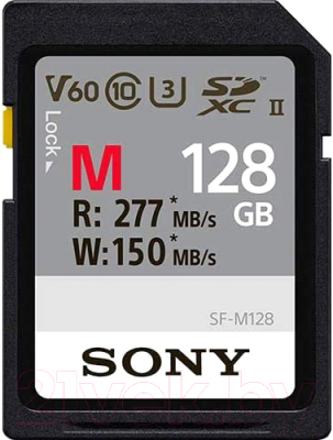 

Карта памяти Sony, SDXC UHS-II (Class 10) 128GB (SFG1M)