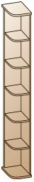 Угловое окончание для шкафа Лером Карина ШК-1052-ГС (гикори джексон светлый)