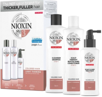 Набор косметики для волос Nioxin Система 3 шампунь 150мл+кондиционер 150мл+маска 50мл - 