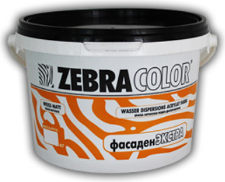 Краска Zebracolor Фасаден Экстра (15кг, белый) - 
