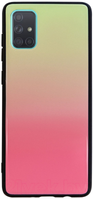 Чехол-накладка Volare Rosso Ray для Galaxy A71 (розовый)
