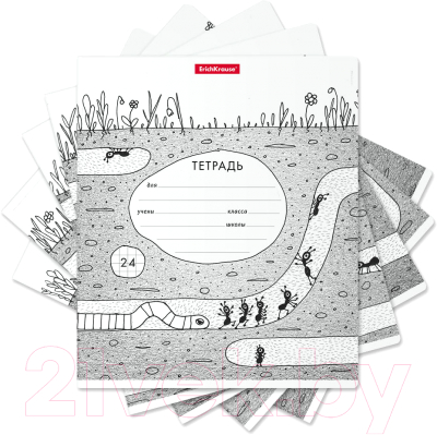 Изображение товара Тетрадь Erich Krause Муравьишки / 49221 (24л, клетка)