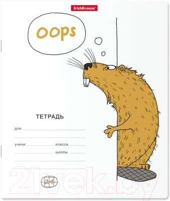 Изображение товара Тетрадь Erich Krause Из-за угла / 49223 (24л, клетка)