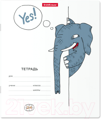Изображение товара Тетрадь Erich Krause Из-за угла / 49223 (24л, клетка)