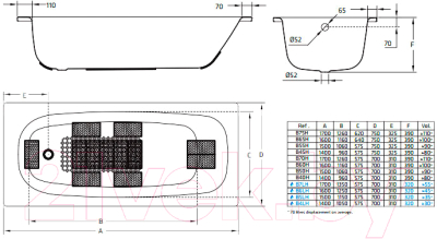 Купить Ванна стальная BLB Universal 170x75 / B75HTH001  