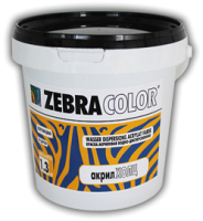 Краска Zebracolor Акрил Холц (3.4кг, белый) - 