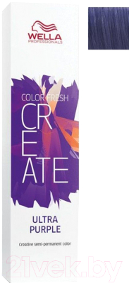 

Крем-краска для волос Wella Professionals, Фиолетовый, Color Fresh Create Оттеночная Ultra Purple