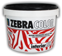 Краска Zebracolor Интерьер Люкс (1.5кг, белый) - 