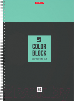 Тетрадь Erich Krause Color Block / 49681 (60л, клетка)