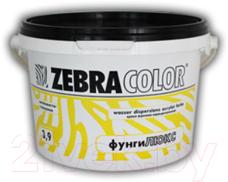 Краска Zebracolor Фунгилюкс (3.6кг, белый)