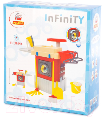 Комплект бытовой техники игрушечный Полесье Infinity basic №3. Стиральная машина / 42293 (в коробке)
