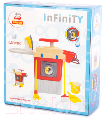 Комплект бытовой техники игрушечный Полесье Infinity basic №3. Стиральная машина / 42293 (в коробке)