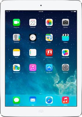 Планшет Apple iPad Air 16GB 4G Silver (MD794TU/A) - фронтальный вид
