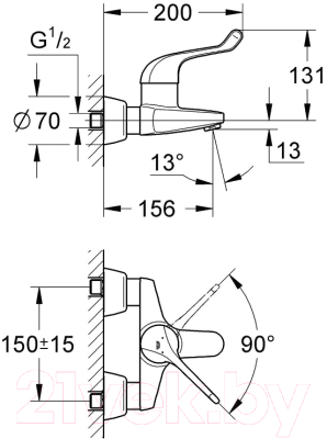 Смеситель GROHE Euroeco Special 32794000