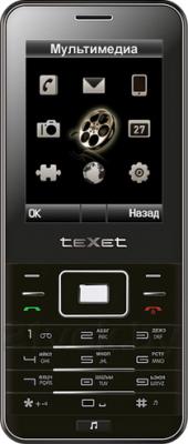 Мобильный телефон Texet TM-222D (Black) - общий вид
