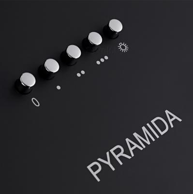 Вытяжка купольная Pyramida N 60 (Black) - панель управления