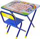Комплект мебели с детским столом Дэми №1 Азбука (синий) - 