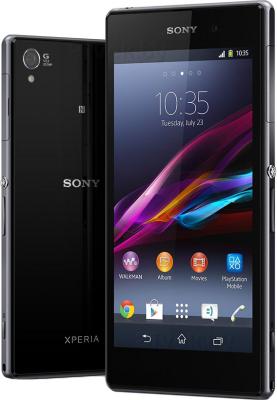 Смартфон Sony Xperia Z1 (C6902) (Black) - передняя и задняя панели