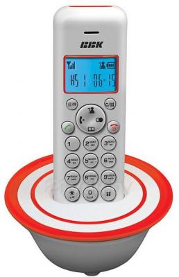 Беспроводной телефон BBK BKD-815 RU (White-Red) - общий вид