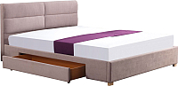 Двуспальная кровать Halmar Merida 160x200 (бежевый) - 