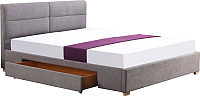 Двуспальная кровать Halmar Merida 160x200 (светло-серый) - 