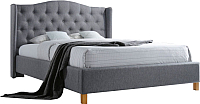 Полуторная кровать Signal Aspen 140x200 (серый) - 