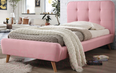 Односпальная кровать Signal Tiffany 90x200 (розовый)