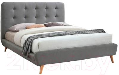 Двуспальная кровать Signal Tiffany 160x200 (серый)