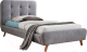 Односпальная кровать Signal Tiffany 90x200 (серый) - 