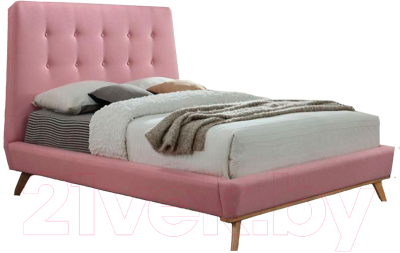 Двуспальная кровать Signal Dona 160x200 (розовый)