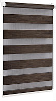 Рулонная штора Delfa Сантайм День-Ночь Натур МКД DN-4305 (43x160, шоколад) - 