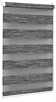 Рулонная штора Delfa Сантайм День-Ночь Натур МКД DN-4306 (34x160, графит) - 