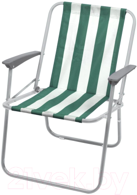 Кресло складное Ника КС4 (зеленый/белый)