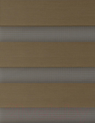 Рулонная штора Delfa Сантайм День-Ночь Стандарт МКД DN-41025 (48x160, шоколад)