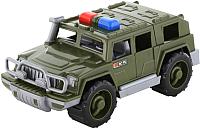 Автомобиль игрушечный Полесье Джип военный патрульный Защитник / 63670 - 