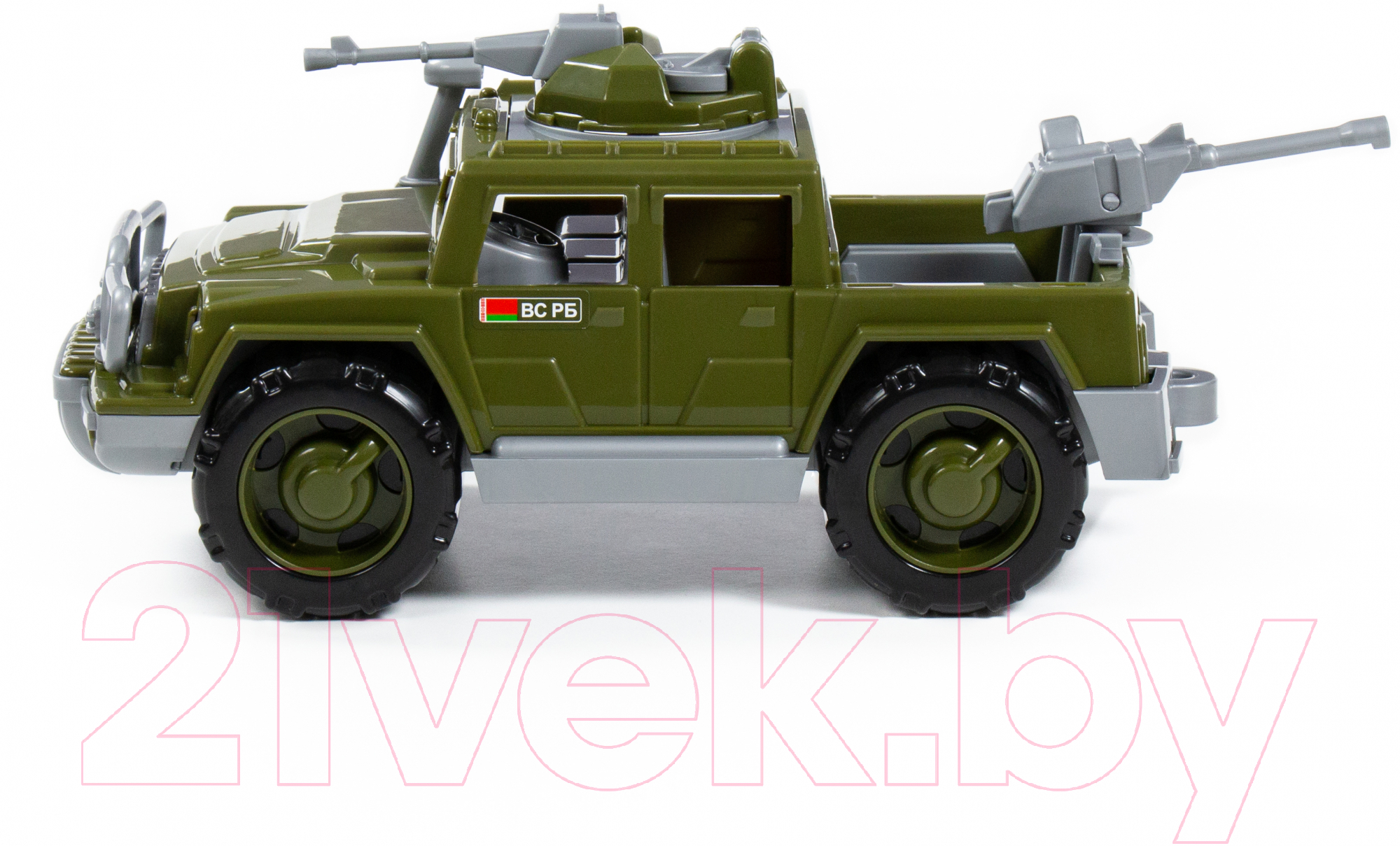 Автомобиль игрушечный Полесье Защитник военный с пулемётами / 63953 — фото 3