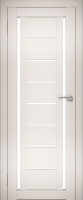 Дверь межкомнатная Юни Амати 06 60x200 (эшвайт/стекло белое) - 