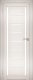 Дверь межкомнатная Юни Амати 06 60x200 (эшвайт/стекло белое) - 