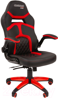 Кресло геймерское Chairman Game 18 (экопремиум черный/красный)