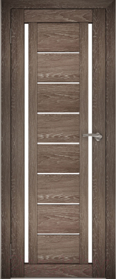 Дверь межкомнатная Юни Амати 06 90x200 (дуб корица/стекло белое)