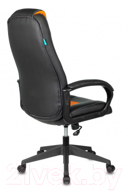 Кресло геймерское Бюрократ Viking-8N (искусственная кожа черный/оранжевый)