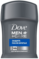 

Антиперспирант-стик Dove, Men+Care защита после бритья