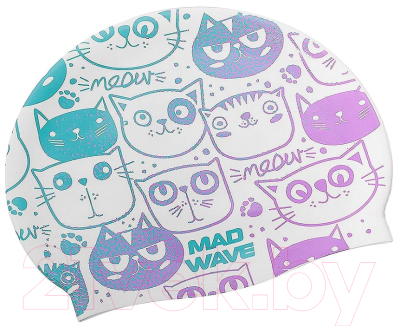 

Шапочка для плавания Mad Wave, Meow