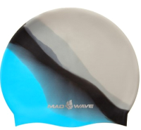 Шапочка для плавания Mad Wave Multi Adult BIG (голубой) - 