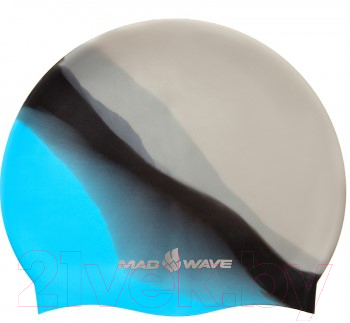 Шапочка для плавания Mad Wave Multi Adult BIG (голубой)