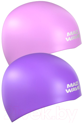 Шапочка для плавания Mad Wave Reverse (розовый/фиолетовый)