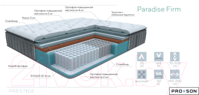 Матрас Proson Paradise Firm 80x200