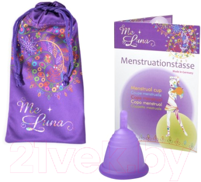 Менструальная чаша Me Luna Classic SH-S Stem Purple / MSCSPS